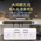 Middle seat PDU socket tabletop pure copper anti-overload protection under the table socket high power gaming cabinet tabletop lightning protection computer desktop with USB plug board eight sockets + anti-overload protection 1 meter 1 square meter pure copper wire core