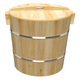 FANCYCHIC fir steamed rice wooden barrel household wooden barrel rice steamed rice barrel large glutinous rice sushi tool #about steaming 3Jin Jin is equal to 0.5kg 24cm
