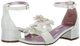 Steve Madden Girls' Shoes Lessa High Heel Sandals, White White 13 Little Kid
