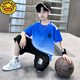 G. DUCKKIDS小黄鸭男童夏装套装中大童篮球服儿童夏季足球羽毛球乒乓球两件套 9905红色 (正码) 120