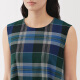 
MUJI women's Madras checked sleeveless dress women's skirt dress 25 summer new BC2NMA5S green checked S (155/80A)
