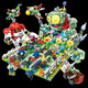Chaobaoren compatibles con compatibilidad y plantas vs. juguetes zombie juego completo de rompecabezas mecha niños reunidos regalos para niños de dinosaurio zombie loca backyard 687 Promoción de piezas