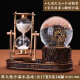 
Crystal ball hourglass timer creative ornaments retro quicksand home decoration Effie safe packaging 1047 gold (no lights and no music)
