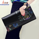 Kangaroo ethnic style clutch bag for women European and American top layer cowhide bag for women fashion small bag trendy envelope bag gold rose small