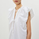 
LESS [same style in the mall] 2025 summer new casual stand collar sleeveless long dress 2P5G13240 008 black stripes M