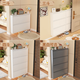 Moxiao Ultra-Dino de acero Flip-flop Gabinete de zapatilla Gabinete de almacenamiento Gabinete de almacenamiento de zapatos de pared integrado Tres ondulados 655*122