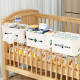 Ni Zhier customized bedside hanging basket baby bedside storage rack diapers diaper storage bag diaper diaper fence storage box Crescent white-updated with cover [with paper outlet + row