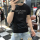 啄木鸟（TUCANO）t恤男士2025夏季新款短袖T恤男修身个性刺绣烫钻欧货丝光棉体恤男 724闪电R蓝绿色 L