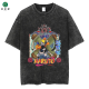 La nueva calle de YouDidi lavado antiguo japonés retro japonés naruto naruto camiseta de algodón de algodón de algodón de manga corta b1381 lavado negro s
