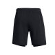 Under Armour (Averarmour) Frühlings- und Sommerstart für Männer mit zwei 7-Zoll-Laufsport-Shorts 1382641 Black 001 XL