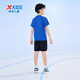 XTEP (XTEP) Kinderkleidung für Jungen und Mädchen Komfort und vielseitige Mode kurzärmelig gestricktes Anzug Royal Blue 170