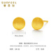 Safir birthday gift 18K gold earrings for women, fashionable polka dot brushed birthday gift for girlfriend, a pair of about 0.95 grams