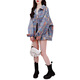 Rongxitu Frühherbst neuer koreanischer Lose Denim Jacke für Frauen 829 Patch S (Empfohlen 115 Jin [Jin gleich 0,5 kg]))