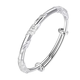 BZK9999 Sterling Silber Armband Festblumung und Ziehen Sie Fuß Silber Armband Valentinstag Fortune [9999 Sterling Silber] Blüten wie Brokathände 17,688 Gramm [9888] 10% Rabatt