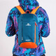 Lierui children's backpack outdoor travel mountaineering backpack primary school students travel study spring outing mountaineering school bag travel leisure Peacock Blue