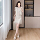 Guanmao Pei Xiaoxiangfeng Spitze Rock Zwei-teiliger Damen-Farbtemperamentanzug Rock 2025 Off-weißer Anzug 841 XL