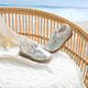 Dr. Jiang Summer Girl Prinzessin Baotou Sandalen lässige Kleinkinder Baby Klettmutter Kinder Sandalen Silber 22 Fuß Länge ca.