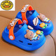G.Duckkids Jungensandalen 2025 Neuer Sommer Baotou Kinderlochschuh Kinder- und Kleinkind-Anti-Rutsch-Baby-Sandalen rosa 25/26 Größe für Fußlänge 1d geeignet