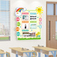 Chengliu Class Business Card Campus Cultural Wall Sticking Three-dimensional Class Service Column Creative Classroom Door Decoration X1392A-5mm Snowboard