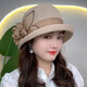 Hengyuanxiang Curled Sun Hut Frauen modische Top -Hut Sommer cooler Hut Blume Strohhut Frauenstil 2025 Neue Sonnenschutzhut Orange Lily Sunshade coole Hut All Size