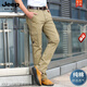 
JEEP SPIRIT work pants for men loose straight spring and summer thin outdoor multi-pocket spring and autumn casual pants 2025 dark gray 9923 thin cotton 30 waist circumference 2 feet 3