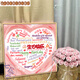 
Hualeji Happy Birthday DIY Digital Oil Painting Filled Graffiti Coloring Handmade Gift Hand-painted Love Acrylic Painting Decorative Painting qx12176 2020cm Thick solid wood inner frame decorative outer frame (three