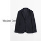 Massimo Dutti autumn new product 2025 men's smart commuter style gentleman wool blended suit jacket 03502502 Navy blue 46 (175/92A) size is small