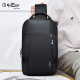 Jinlilai chest bag men's crossbody bag shoulder bag portable small bag men's latest 2025 light luxury cycling bag black [official authorization one for one off]