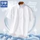 ROMON men's short-sleeved shirt 2025 spring and summer new loose casual thin pocket half-sleeved shirt DX6626 38 [Suggested 100-115 Jin [Jin equals about 0.5 kg]]