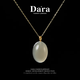 Dara 18K gold buckle and Hetian jade pendant female smoke purple pigeon egg necklace birthday gift for girlfriend and mother safety token