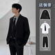 Lieyan suit complete set for male teenagers, high school students, college students, male graduation defense, interview, adult ceremony, club set, five pieces, belt + suit + short-sleeved shirt + tie + trousers 2XL. Follow the store for priority delivery