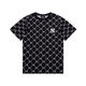 Mlbny Korean Mib Couple Impression complète Diamond Presbytérien T-shirt à manches courtes hommes et femmes Loose Ny Yankees Top Tend à manches mi-manche DT-9923 KAKI S