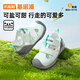 Kenopoh Baby Toddler Shoes 25 Summer Soft Sole Functional Shoes Breathable Sandals for Men and Girls Summer Cicada Wing Series GB2433 Hazy Blue/White 19.5 120mm Suitable for foot length 116-124mm