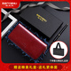 Banyannu wallet women's long leather double zipper large capacity clutch 2024 new fashionable wallet women's card bag Burgundy (single zipper) anti-theft brush