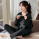 Pyjamas Spring et automne coton pur pur-pantalon à manches longues coréennes dessin animées décontractées d'automne d'été et de maison d'hiver GXT9928 M (recommandée 75-95jin [Jin est égal à 0,5 kg]))