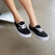Vans Classic Classic Authentic Black Classic High Street Retro Canvas Shoes Black 38