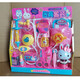 Pink Rabbit Kühlschrank Set Mini Küche Einkaufswagen Waschmaschine Medizinische Werkzeuge Mädchen spielen Hausspielzeug Geschenk Mini Toast YY17081