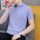 Pier Cardin Summer Collar Camiseta para hombres Polo de manga corta para hombres Lapa de la solapa sólida Paul Jóvenes informales de negocios de mangas a media manga