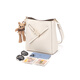 
One-shoulder crossbody bag new simple bucket bag elegant cute little bear hanging decoration large capacity bag female black 9421A1391W