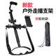 Seine Spielklasse im Freien Multi-Kamera Live Selfie Stick Live Broadcast Rack Retractable Sound Card (Round Tube) Play Bracket [Black]