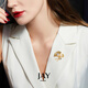 Jay Ginkgo brooch, high-end female corsage, suit accessories, birthday gift for mother-in-law, elders, gold