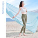 
Fansheng Yoga underwear shockproof sports fitness thin nude vest yoga suit women V-neck pleated BRA underwear FC15125 [removable chest pad] nude white L