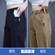 啄木鸟2025春秋季新款男士夏天休闲裤百搭简约时尚潮流阔腿宽松直筒长裤 灰色+蓝色(2条装) 33 （145-155斤）