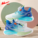 
Huili girls' sneakers spring and summer children's shoes casual mesh breathable boys' running shoes 1381 blue and green 37
