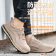 Gu Wenlun Japon Importé Quality Protection Chaussures Summer Anti-Smashing and Anti-Puncture Safety Shoes Anti-Slip Breathable Working Chores Anti-Scalding and High Resistance 687 Beige * 42