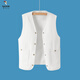 Woodpecker (TUCANO) 2025 new Korean style loose vest top embroidered white denim vest short jacket men's spring and summer wear white L recommended 110-130Jin Jin equals 0.5 kg