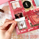 Mu yus hausgemachte Loch Musik Überraschung exklusives Geschenk Blindkasten Loch Zeigen Sie leere Box Überraschung Geburtstag Valentinstag Geschenk Red Rose Butterfly leere Box [Senden Sie Rafia]