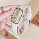 Smartphone-Armband Smart Watch für Männer und Frauen, die Vollfunktionen Blutdruck Herzfrequenz Schlaf All-in-One Watch Gray-White Silber Health Monitoring-Offline-Zahlungsbluetooth