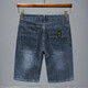 Zengzhi 2025 Nouveau court métrage en denim mince en cinq points pour hommes lâches allongés à mi-trousser.