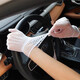 Summer sun protection gloves for women ultra-thin lace mesh breathable performance etiquette gloves for wedding bride wedding gloves sun protection mesh gloves - black * 3 pairs
